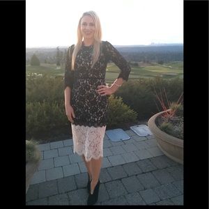 Black & White Alexis lace dress